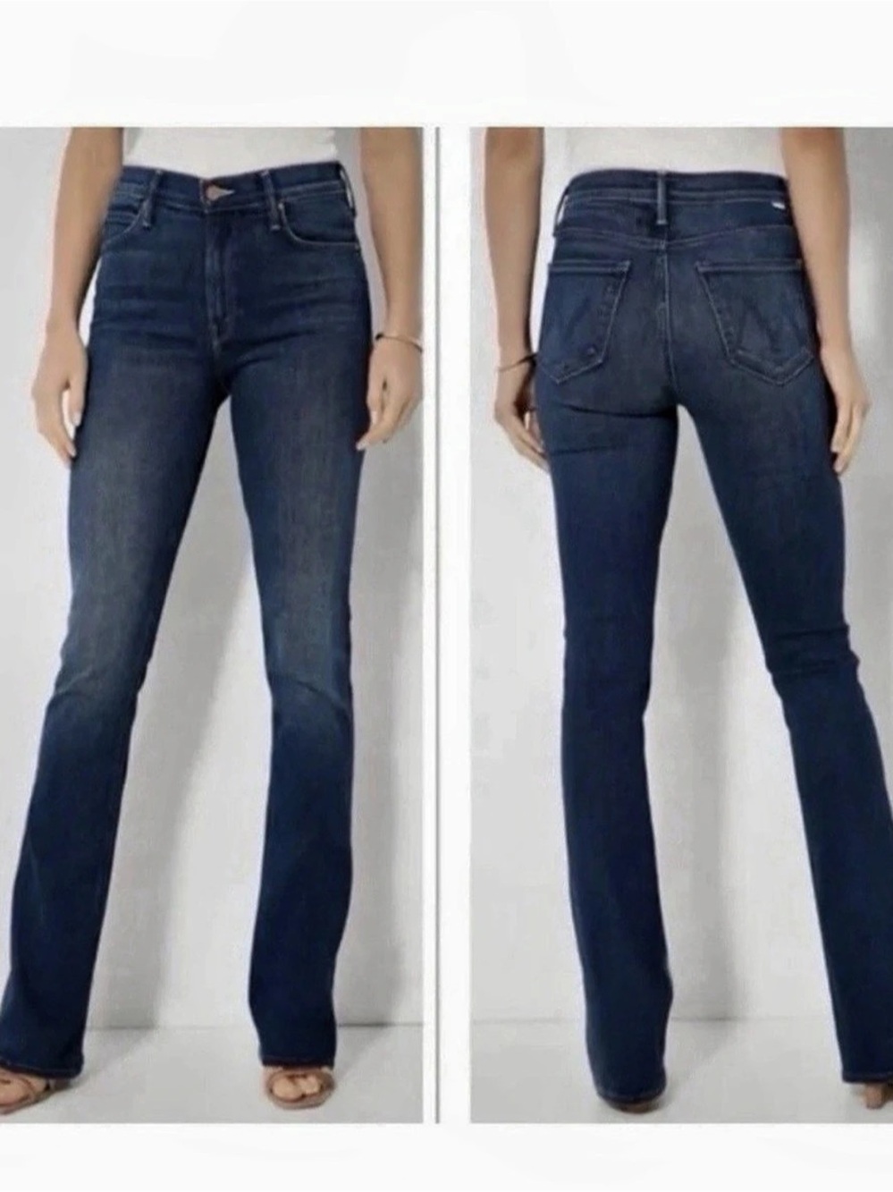 MOTHER The Runaway Bootcut Jeans in Blue Waist 29